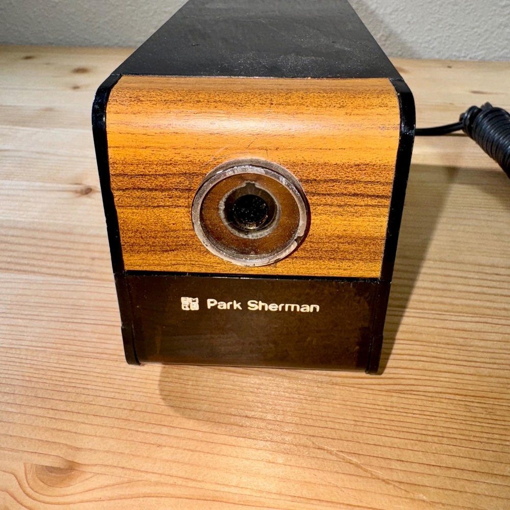 Vintage Park Sherman‎ Electric Pencil Sharpener Works! Mid-Century Modern Office